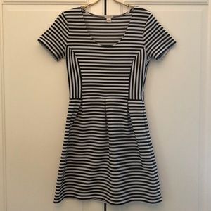 J.Crew Factory Black & White Dress - Size 4